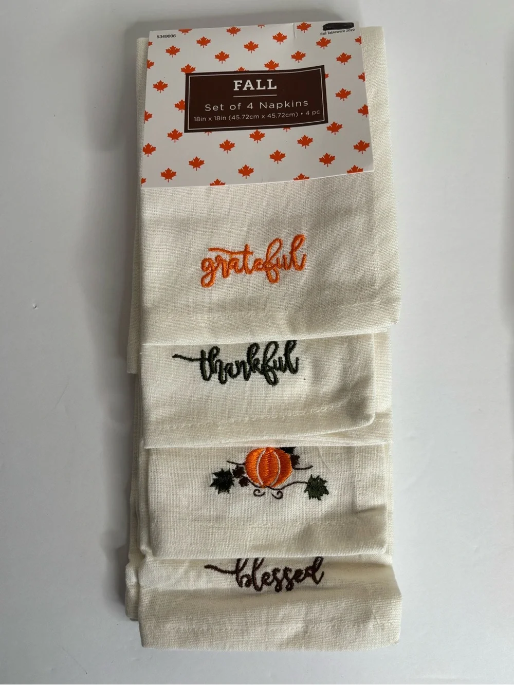 FALL/THANKSGIVING🍁🍂CLOTH NAPKINS